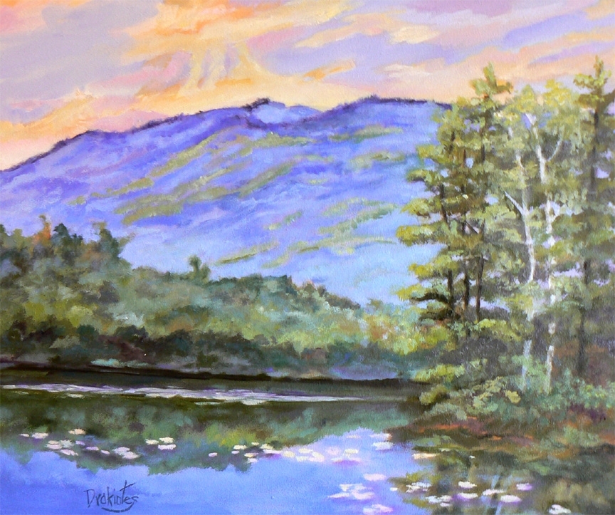 Reflections Thorndike Pond - In private collection