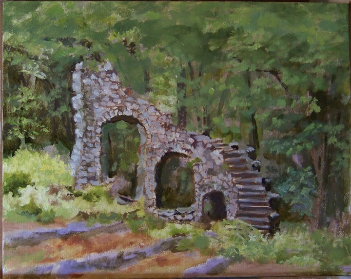 Castle Stairs in Summer - SOLD